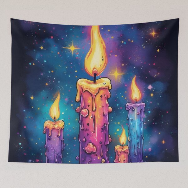 Item preview, Vibrantly colored candles in the magical starlight designed and sold by Mianku | Für das Leben.