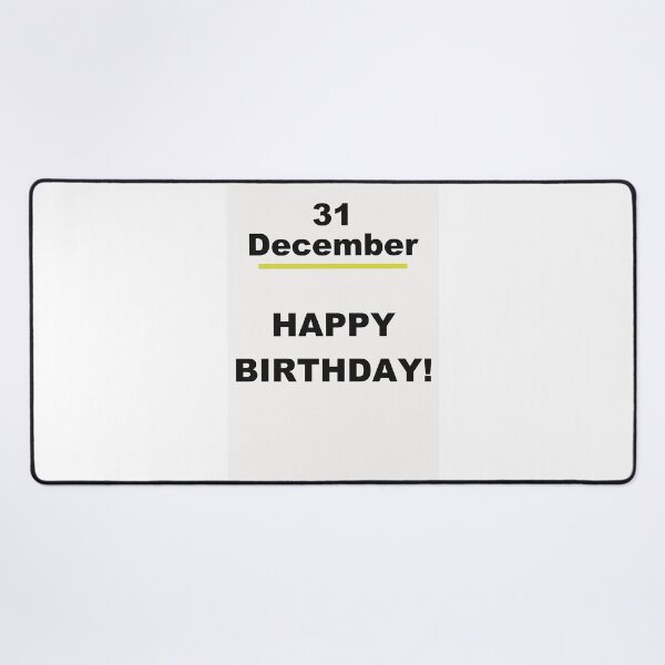 Item preview, Minimalist Happy Birthday Design — December 31 designed and sold by ariksworld.