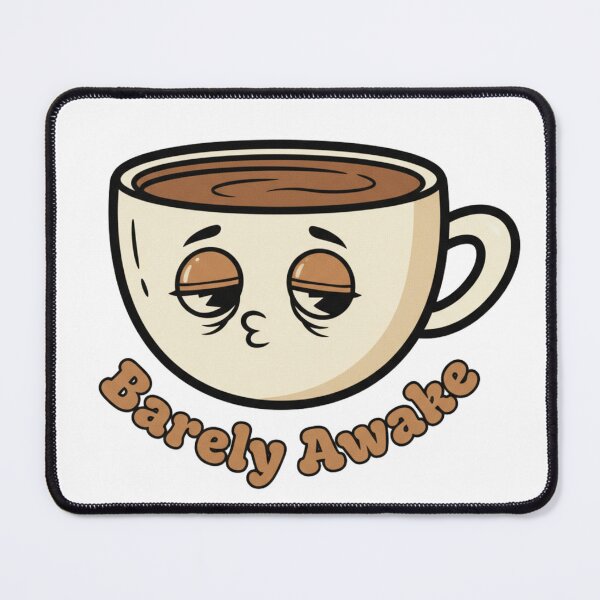 Item preview, Sleepy Coffee Cup T-Shirt – Vintage Retro Barely Awake Cartoon Illustration designed and sold by Krystal-design.