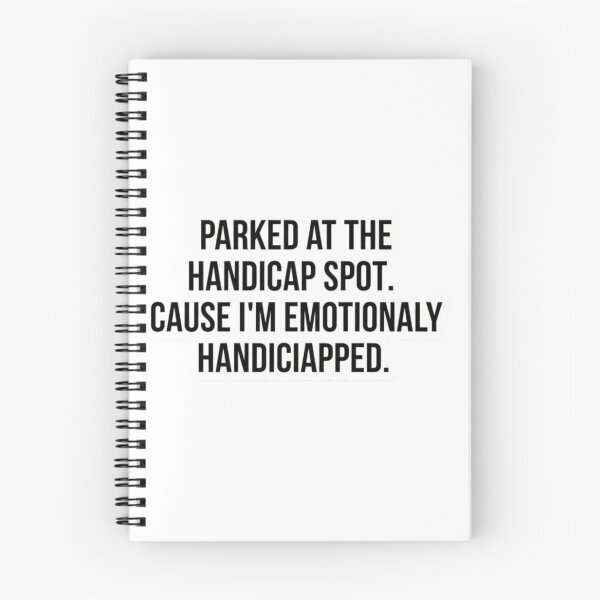 Item preview, Emotionally Handicapped Parking Spot Sarcastic Sticker designed and sold by FUNNY PAW.