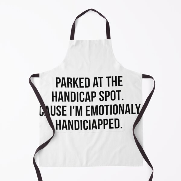 Item preview, Emotionally Handicapped Parking Spot Sarcastic Sticker designed and sold by FUNNY PAW.