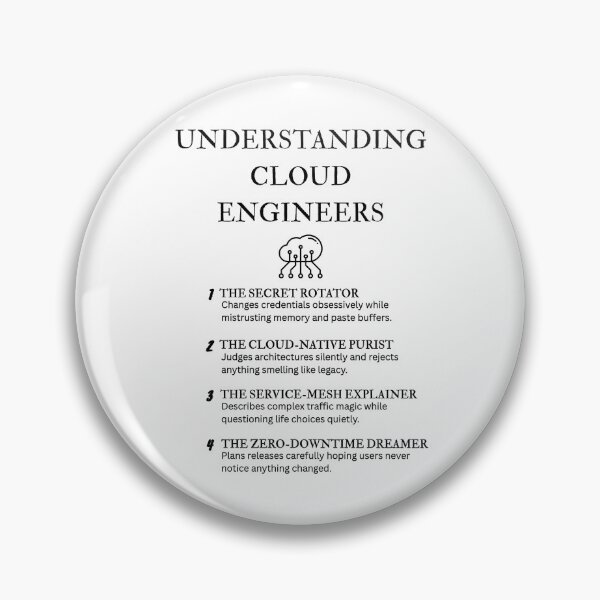 Item preview, Understanding Tech Roles – Cloud Engineer Humor designed and sold by PsyFlow35.