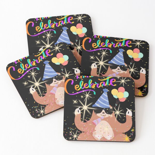 Item preview, Time To Celebrate - Cute Party Sloth Funny Design designed and sold by Extremeallie.