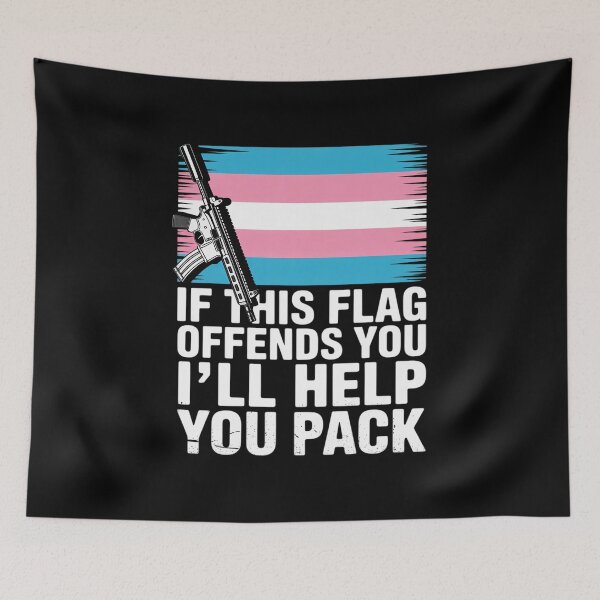 Item preview, Trans If This Flag Offends You AR-15 Gun Rights Trans designed and sold by PowAcademy.