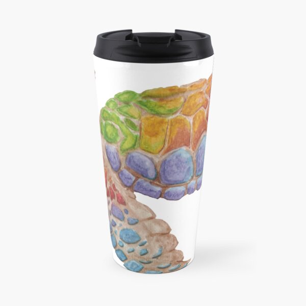 Rainbow turtle, Nature doesn't care series, watercolor Travel Mug