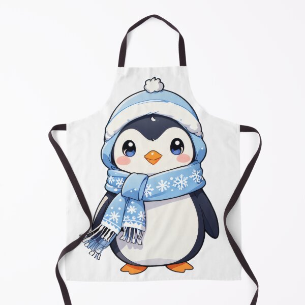 Item preview, Cute Penguin in Winter Scarf | Kawaii Winter Illustration designed and sold by Visualynx.