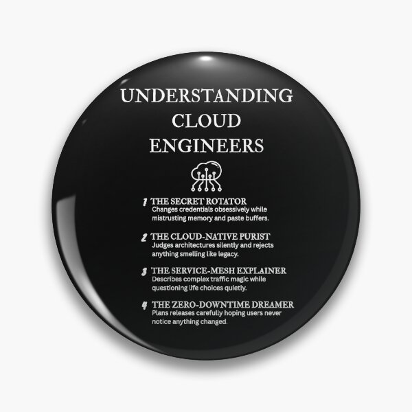 Item preview, Understanding Tech Roles – Cloud Engineer Humor – Black designed and sold by PsyFlow35.
