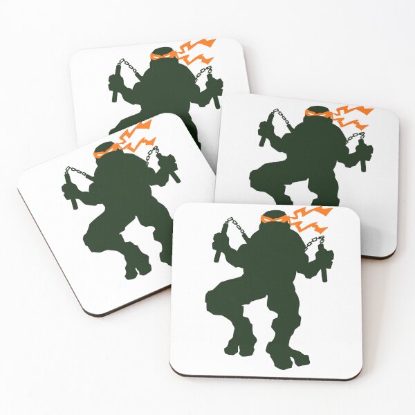Item preview, Teenage Mutant Ninja Turtle Michelangelo silhouette designed and sold by fifou96.