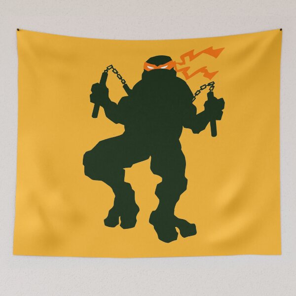 Item preview, Teenage Mutant Ninja Turtle Michelangelo silhouette designed and sold by fifou96.