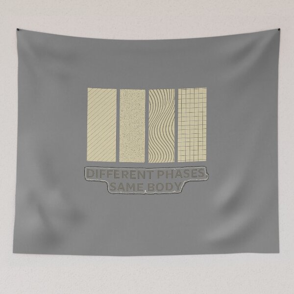 Item preview, Different Phases Same Body T-Shirt | Minimal Abstract Aesthetic Tee designed and sold by KDesignCrafts.