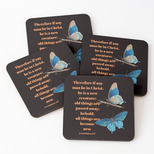 Item preview, New Creation Scripture Butterfly - All Things Made | 2 Corinthians 5:17  designed and sold by KittenAndCo.