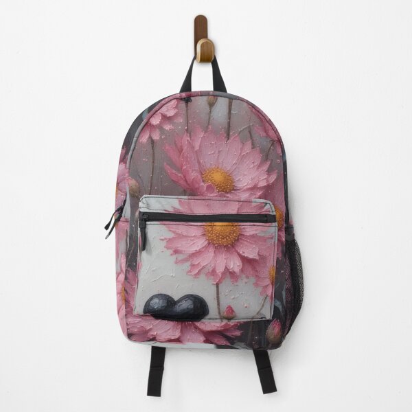 Item preview, Flower field with black heart balloon motif designed and sold by Mianku | Für das Leben.