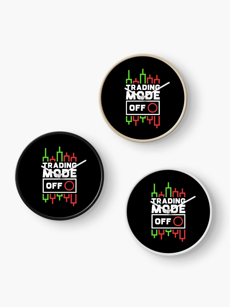 Thumbnail 3 of 4, Clock, Trading Mode Off Chart Design designed and sold by venomousvector.