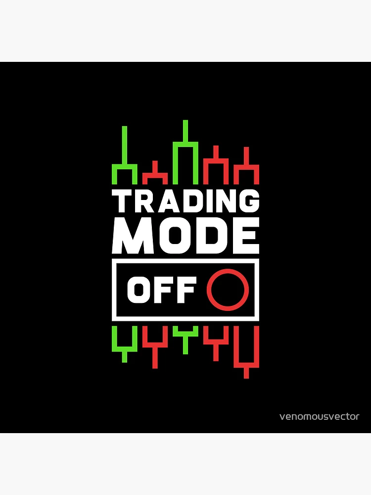 Thumbnail 4 of 4, Clock, Trading Mode Off Chart Design designed and sold by venomousvector.