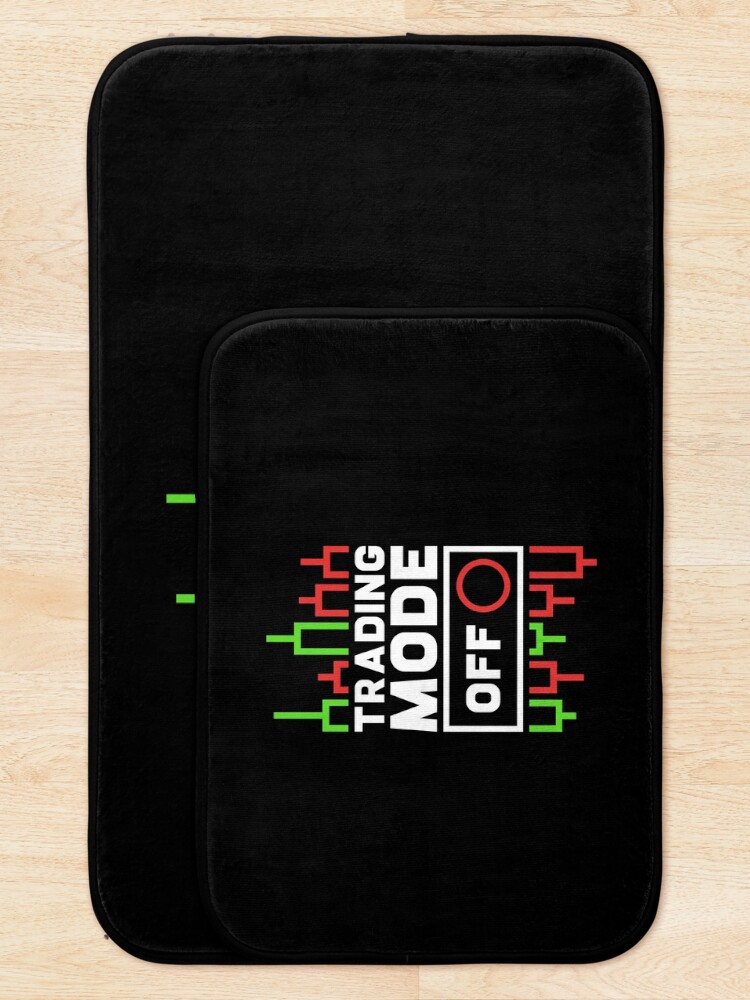 Thumbnail 5 of 6, Bath Mat, Trading Mode Off Chart Design designed and sold by venomousvector.