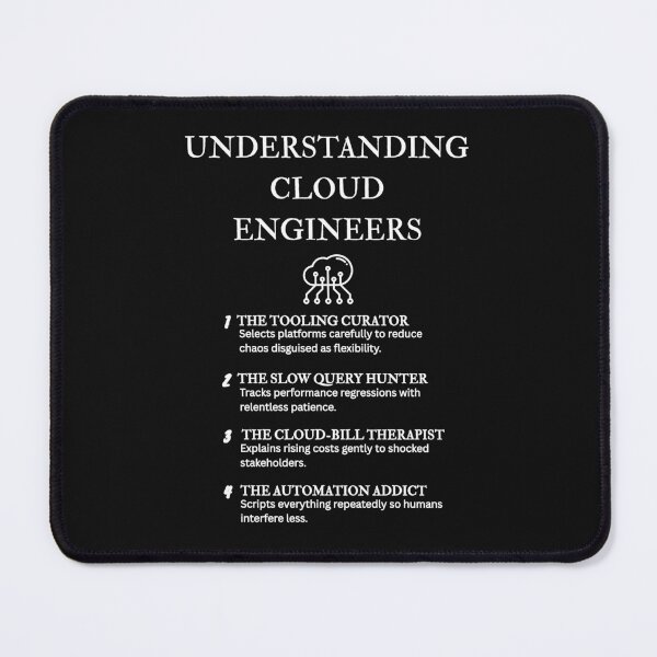 Item preview, Cloud Engineering Explained – Comedy Definition Designs – Black designed and sold by PsyFlow35.