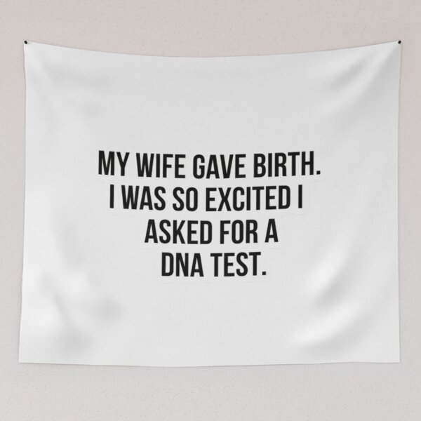 Item preview, Dad DNA Test Sarcastic Birth Announcement Sticker designed and sold by FUNNY PAW.