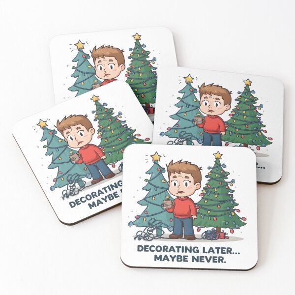 Item preview, Festive Procrastinator – Decorating Later… Maybe Never Funny Christmas Design designed and sold by gavinroyal.