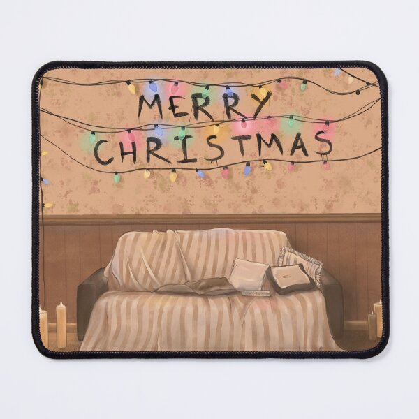 Item preview, Merry Christmas Lights, Joyce Byers Wall Scene – Creepy Living Room with Alphabet Lights designed and sold by CreativeBu.