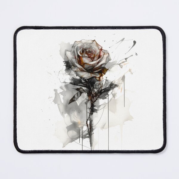 Item preview, ROSE FLOWER DRAWING AND WATERCOLOR designed and sold by infinitearte.