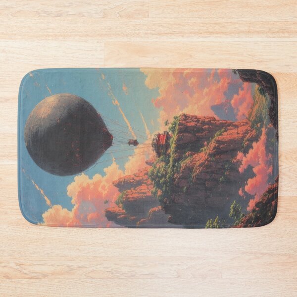 Item preview, Hot air balloon over mountain landscape at sunrise designed and sold by Mianku | Für das Leben.