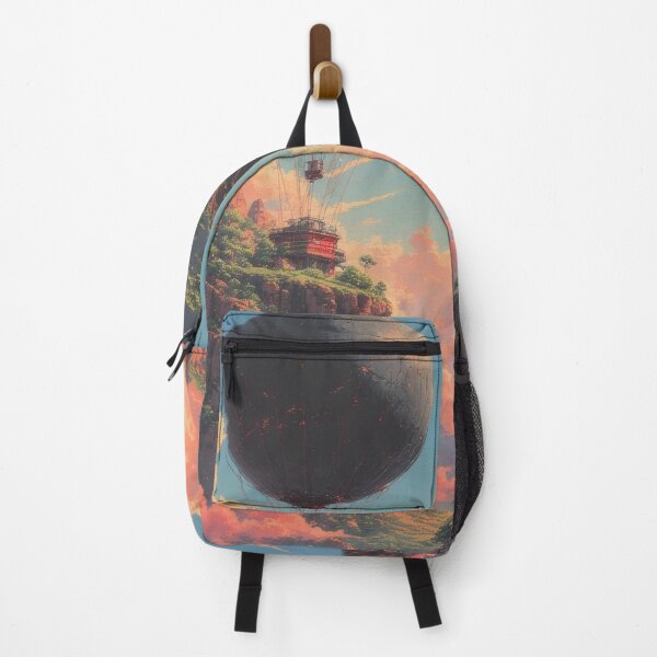 Item preview, Hot air balloon over mountain landscape at sunrise designed and sold by Mianku | Für das Leben.