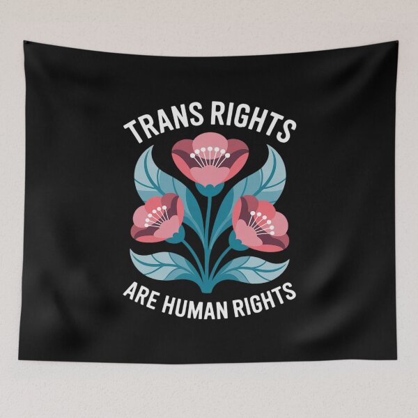 Item preview, Trans Rights Are Human Rights Matisse Floral Transgender designed and sold by PowAcademy.