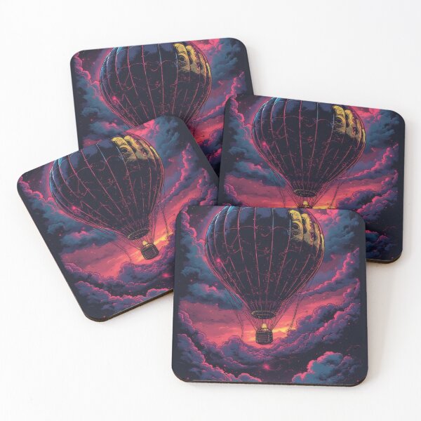 Item preview, Hot air balloon in a dramatic skyscape designed and sold by Mianku | Für das Leben.