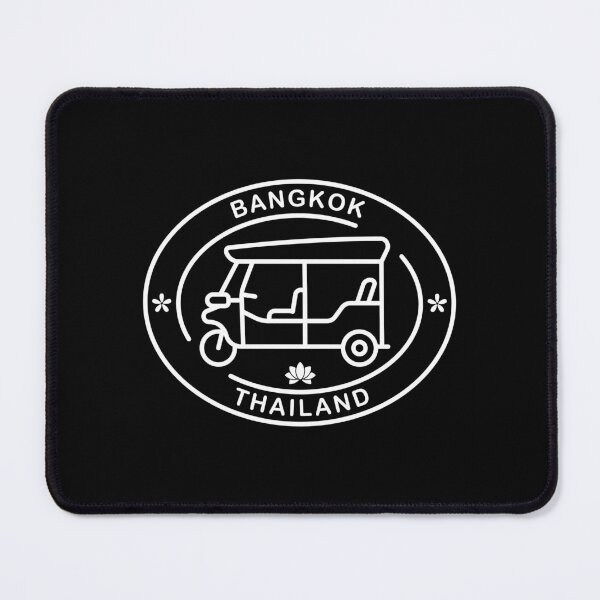 Item preview, Bangkok Tuk Tuk Line Art Emblem designed and sold by Satoshy Atelier.