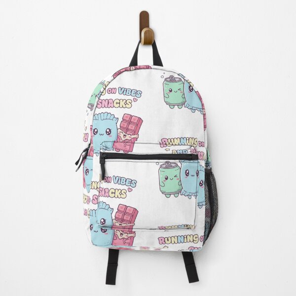 Item preview, Running on Vibes and Snacks – Cute Kawaii Snack Characters Illustration designed and sold by Krystal-design.
