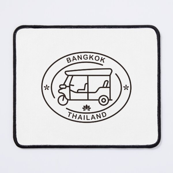 Item preview, Bangkok Tuk Tuk Line Art Emblem designed and sold by Satoshy Atelier.