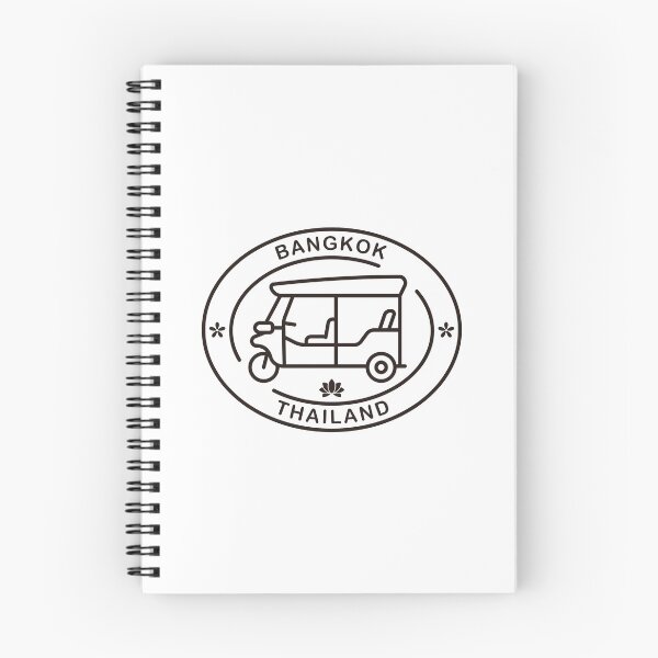 Item preview, Bangkok Tuk Tuk Line Art Emblem designed and sold by Satoshy Atelier.