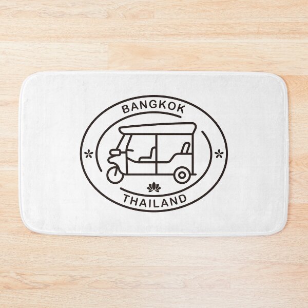 Item preview, Bangkok Tuk Tuk Line Art Emblem designed and sold by Satoshy Atelier.