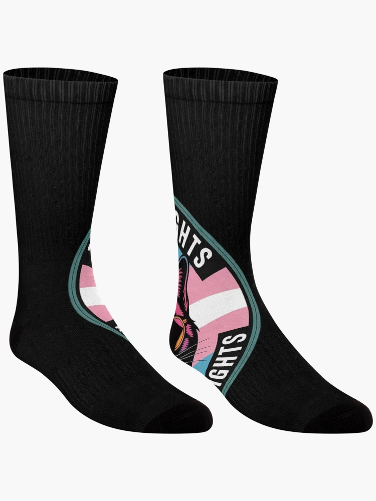 Thumbnail 3 of 5, Socks, Trans Rights are Human Rights Transgender LGBTQ designed and sold by MathisBellanger.