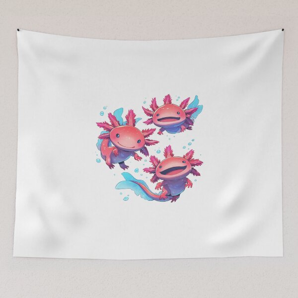 Item preview, Cute happy axolotls designed and sold by SMARTKIT  DESIGNAGENCY.
