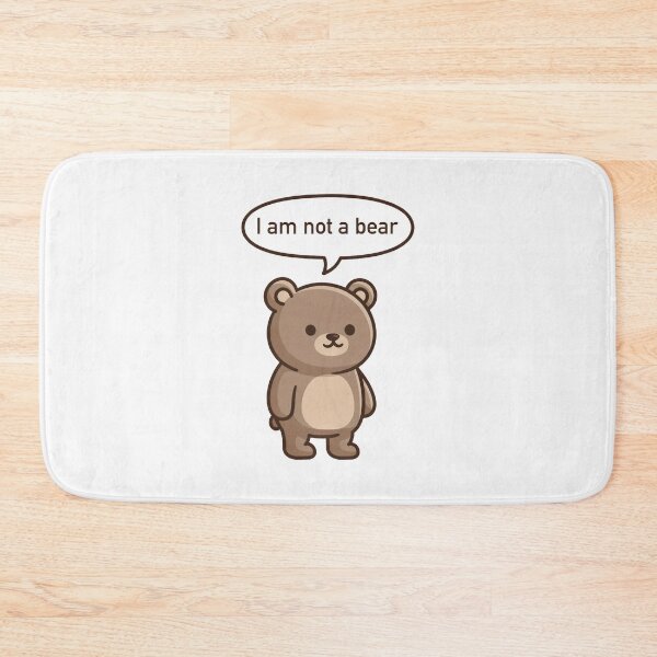 Item preview, I Am Not a Bear Cartoon Design with Speech Bubble and Playful Identity Twist designed and sold by SplashTastic.