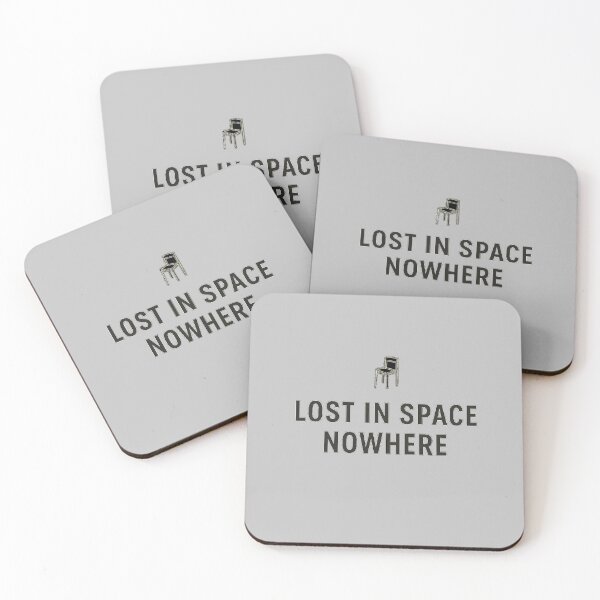 Item preview, Lost in Space Nowhere T-Shirt | Minimal Aesthetic Quote Mood Tee designed and sold by KDesignCrafts.
