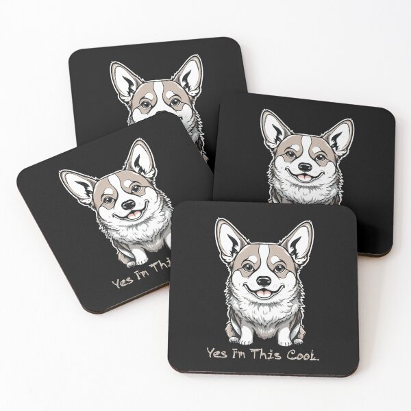 Item preview, Minimalist Cool Corgi Design – Yes, I’m This Cool | Modern Line Art Dog designed and sold by dogycorgi.
