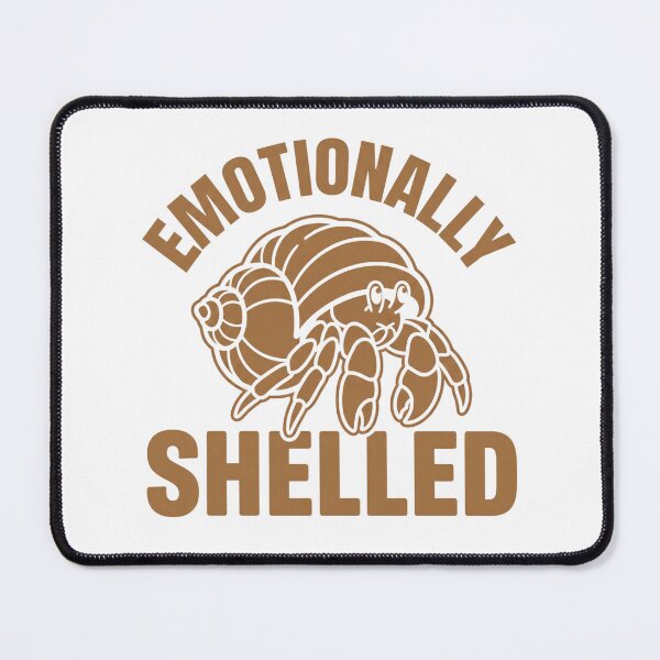 Item preview, Emotionally Shelled – Emotional Armor Quote Design | Introvert & Mental Health Aesthetic designed and sold by Smay store.