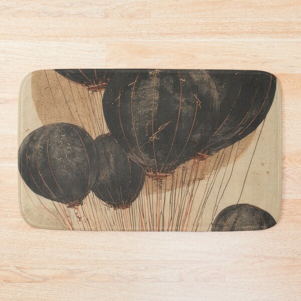 Item preview, Black balloons above a floating structure designed and sold by Mianku | Für das Leben.