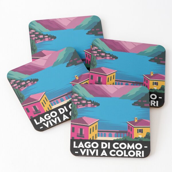 Item preview, Lago di Como Pop Art Travel Poster | Bold Colorful Italian Wall Art designed and sold by Timeless Design.