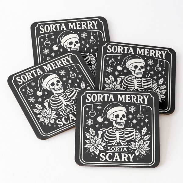 Item preview, Sorta Scary Sorta Merry - Funny Holiday Skeleton designed and sold by ZBIFBOUETLA.