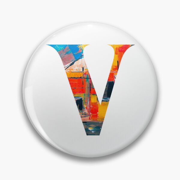 Item preview, Colorful Abstract Letter V T-Shirt Art designed and sold by CoolGTees.