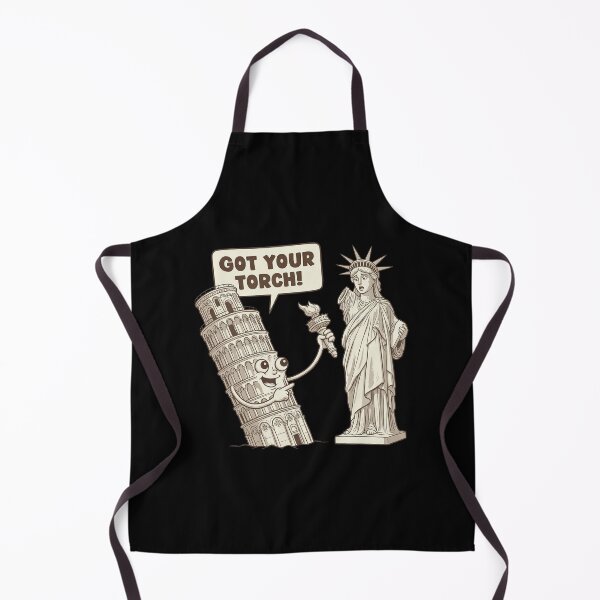 Item preview, Got Your Torch! Leaning Tower of Pisa Pranks Statue of Liberty designed and sold by zzz888.