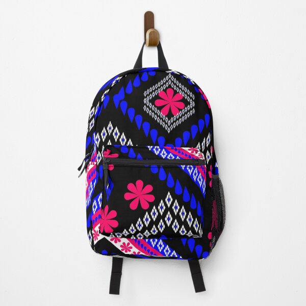 Item preview, Ethnic style pattern - Flowers are blooming- red, blue designed and sold by Sukjai@Design.