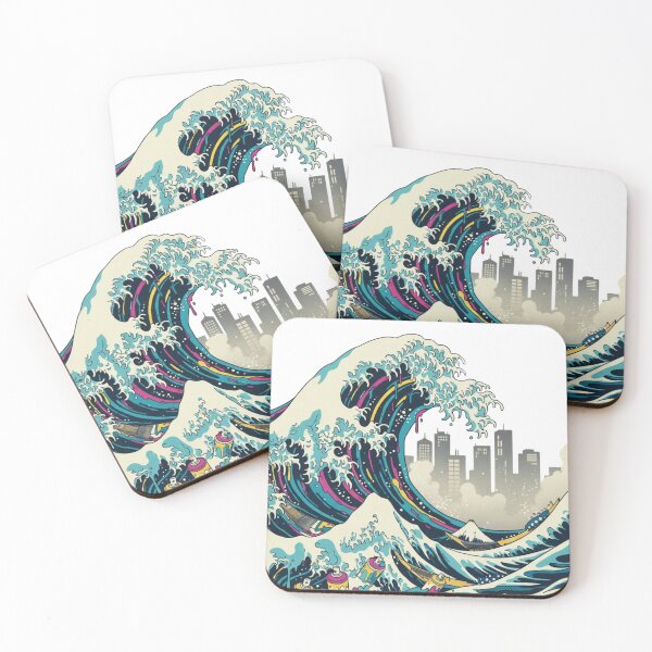 Item preview, Street reinterpretation of traditional Ukiyo-e waves designed and sold by Faraxsell.