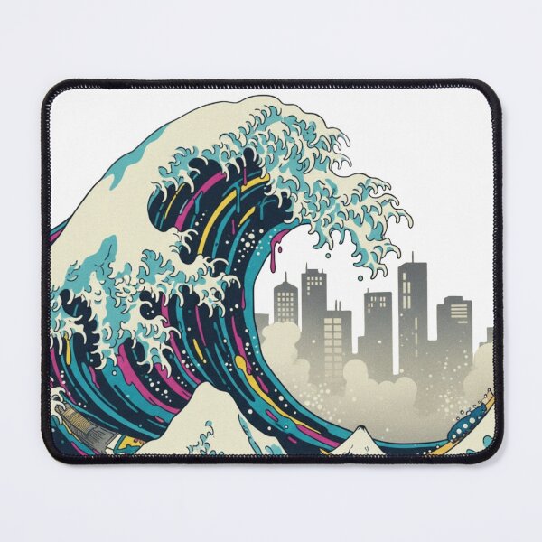 Item preview, Street reinterpretation of traditional Ukiyo-e waves designed and sold by Faraxsell.