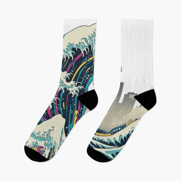 Item preview, Street reinterpretation of traditional Ukiyo-e waves designed and sold by Faraxsell.