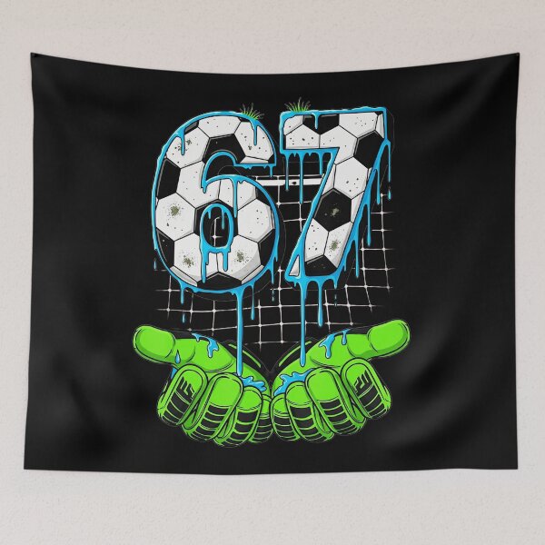 Item preview, Soccer 67 Six Seven Funny Gen Alpha Meme Drip  designed and sold by gladysenglish.