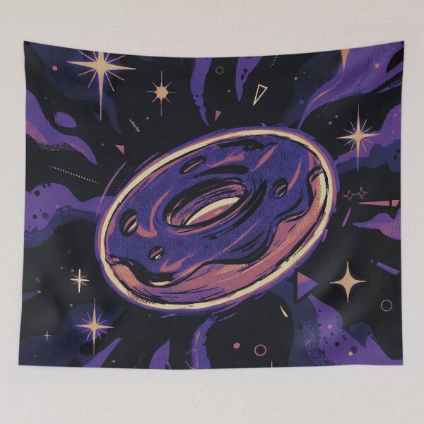 Item preview, Neon Purple Aurora Donut – Cosmic Void Glaze designed and sold by MRC4Studio.